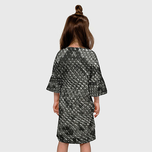 Детское платье Кожа змеи - текстура / 3D-принт – фото 4