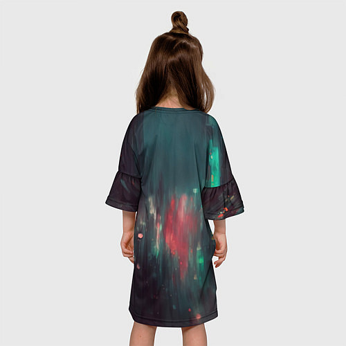Детское платье Кибернетический лис / 3D-принт – фото 4
