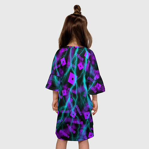 Детское платье Роблокс паттерн / 3D-принт – фото 4