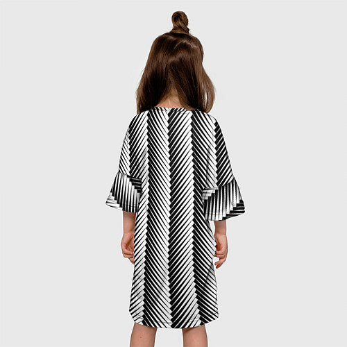Детское платье Геометрический узор в елочку / 3D-принт – фото 4
