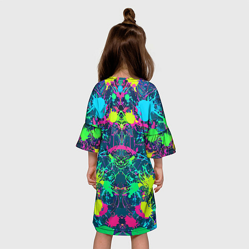 Детское платье Colorful blots - expressionism - vogue / 3D-принт – фото 4