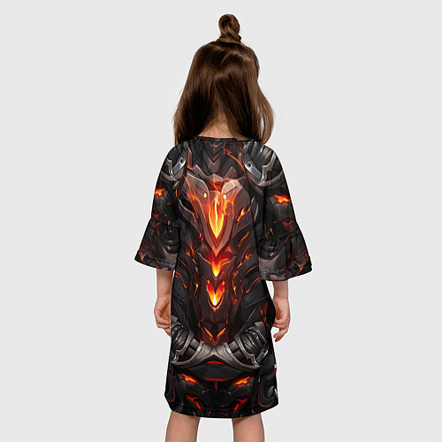 Детское платье Огненный доспех рыцаря Elden Ring / 3D-принт – фото 4