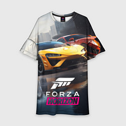 Платье клеш для девочки Forza Horizon, цвет: 3D-принт