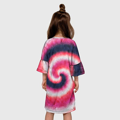 Детское платье Tie-Dye дизайн / 3D-принт – фото 4
