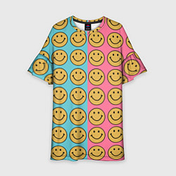 Платье клеш для девочки Smiley, цвет: 3D-принт