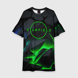 Детское платье Stafield logo green fire