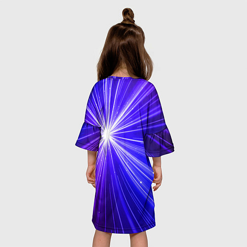 Детское платье Космическое свечение / 3D-принт – фото 4
