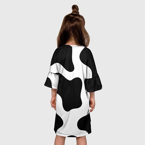 Детское платье Кожа коровы / 3D-принт – фото 4