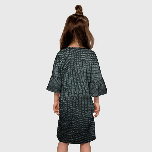 Детское платье Текстура крокодиловой кожи / 3D-принт – фото 4