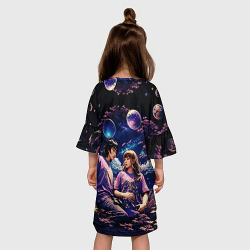 Детское платье BTS на фоне космоса / 3D-принт – фото 4
