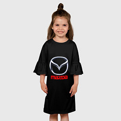 Платье клеш для девочки Mazda japan motor, цвет: 3D-принт — фото 2