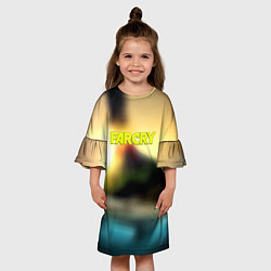 Платье клеш для девочки Farcry tropicano, цвет: 3D-принт — фото 2