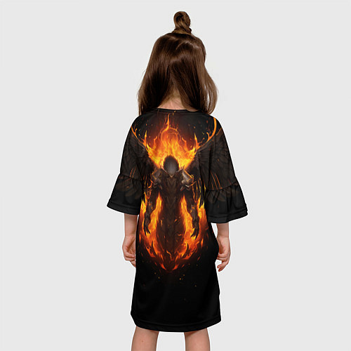 Детское платье Пламенный Бог Тот / 3D-принт – фото 4