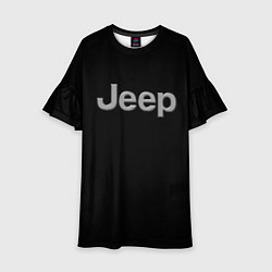 Платье клеш для девочки Jeep silver, цвет: 3D-принт