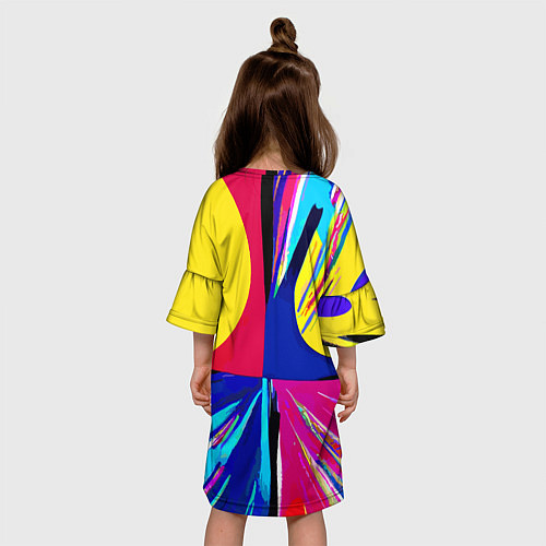 Детское платье Pop art composition - neural network / 3D-принт – фото 4
