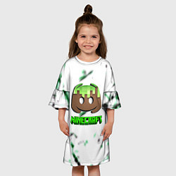 Платье клеш для девочки Minecraft online pc, цвет: 3D-принт — фото 2