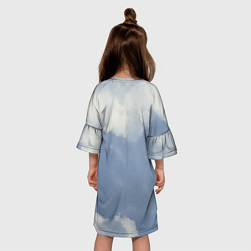 Детское платье Просто лети облака / 3D-принт – фото 4