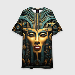 Платье клеш для девочки Египетские фараоны, цвет: 3D-принт