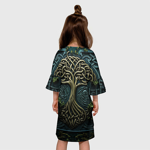 Детское платье Дерево друидов / 3D-принт – фото 4