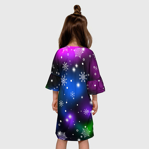 Детское платье Неновый дракон / 3D-принт – фото 4