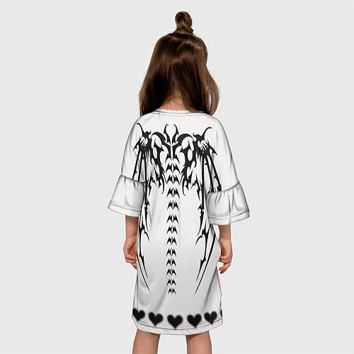 Детское платье Lunamore white / 3D-принт – фото 4