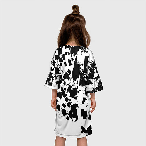 Детское платье Морда льва - абстракция / 3D-принт – фото 4
