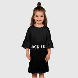 Платье клеш для девочки Черный список, цвет: 3D-принт — фото 2