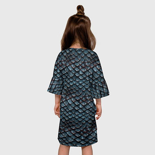 Детское платье Dragon scale pattern / 3D-принт – фото 4
