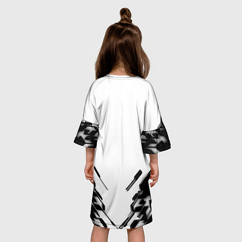 Детское платье Rainbox Six geometry black / 3D-принт – фото 4