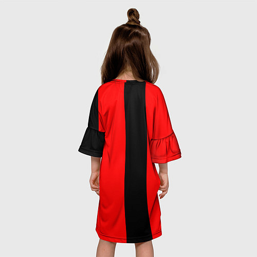 Детское платье Красный и черный - герб РФ / 3D-принт – фото 4