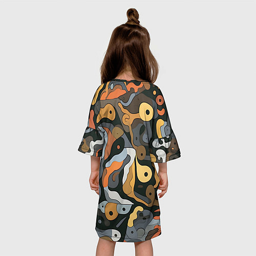 Детское платье Пятна необычной формы / 3D-принт – фото 4