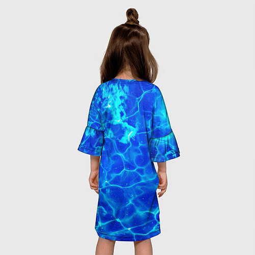 Детское платье Чистая вода океаны / 3D-принт – фото 4