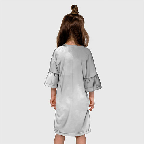 Детское платье Фрирен провожающая в последний путь - чб / 3D-принт – фото 4