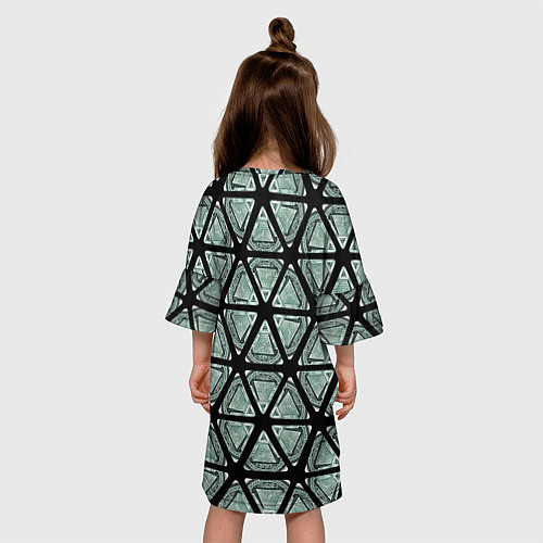 Детское платье Глаз в пирамиде как калейдоскоп / 3D-принт – фото 4