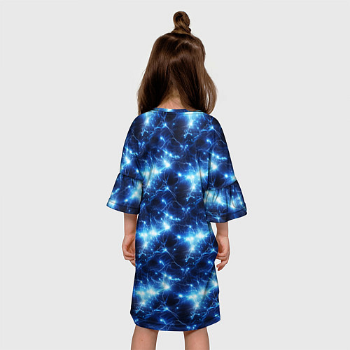 Детское платье Cosmic neon boom / 3D-принт – фото 4