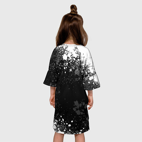 Детское платье Медальон ведьмака - брызги / 3D-принт – фото 4