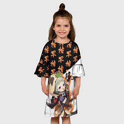 Платье клеш для девочки Саю - Геншин Импакт, цвет: 3D-принт — фото 2