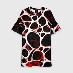 Детское платье Красная морская волна