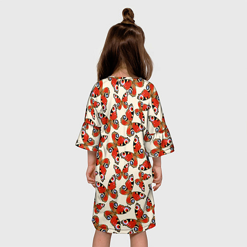 Детское платье Бабочки хамелеоны / 3D-принт – фото 4