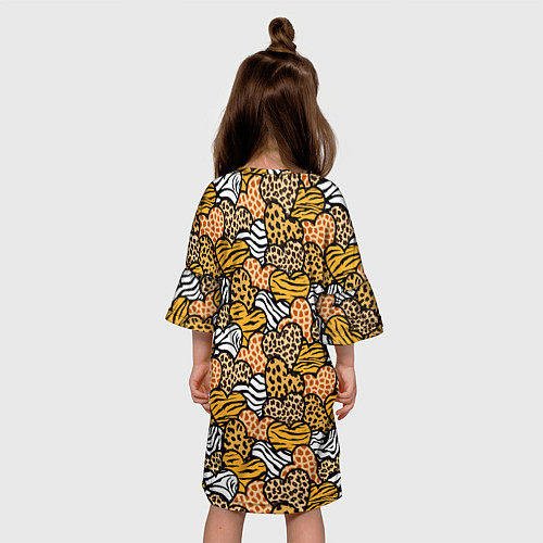 Детское платье Африканские сердца / 3D-принт – фото 4