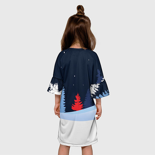 Детское платье Красный злой дракон 2024 / 3D-принт – фото 4