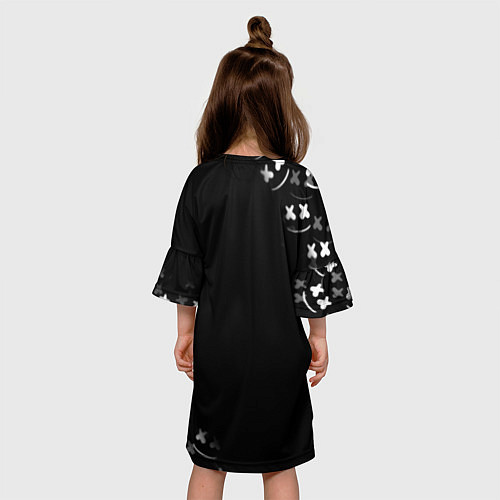 Детское платье Marshmello black collection / 3D-принт – фото 4