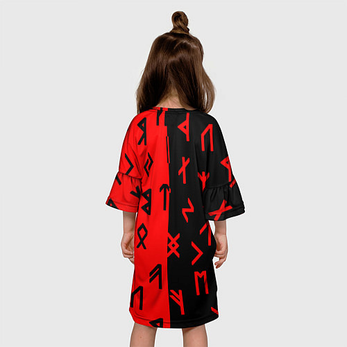 Детское платье Дум палач рока символика / 3D-принт – фото 4