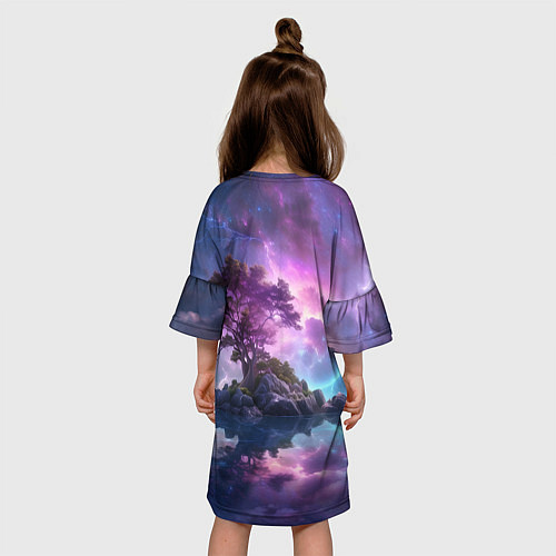 Детское платье Волшебный остров / 3D-принт – фото 4