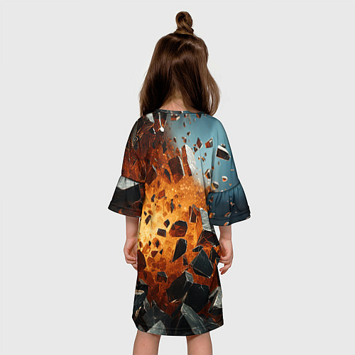 Детское платье Большой взрыв камней / 3D-принт – фото 4