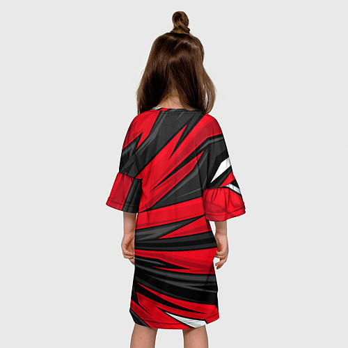 Детское платье Red sport - honda / 3D-принт – фото 4
