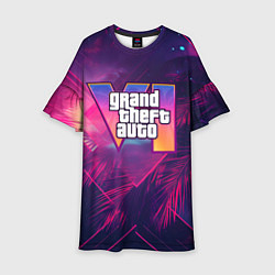 Детское платье GTA 6 summer logo