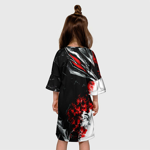 Детское платье Berserk anime logo / 3D-принт – фото 4