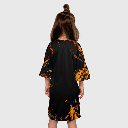 Детское платье Half life orange splash city 17 / 3D-принт – фото 4