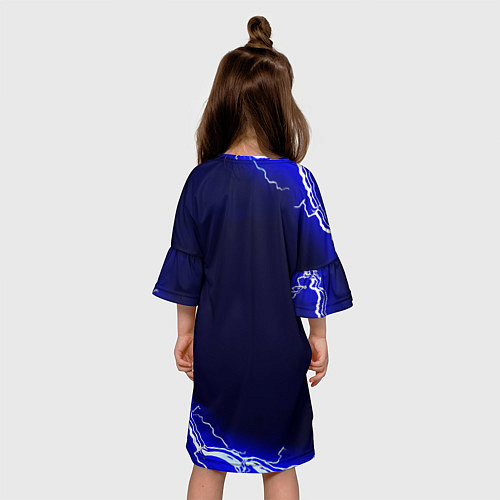 Детское платье Скайрим лого молнии шторм / 3D-принт – фото 4
